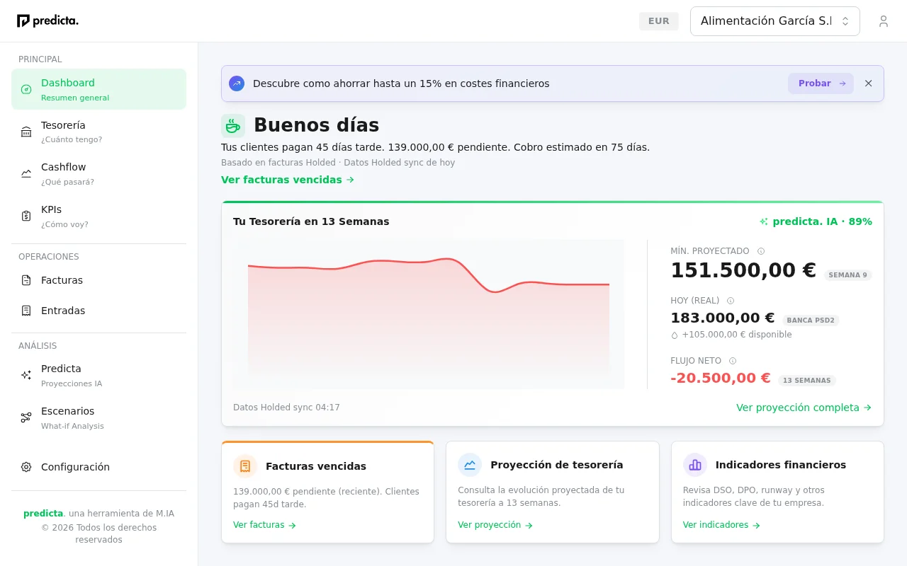 predicta. dashboard